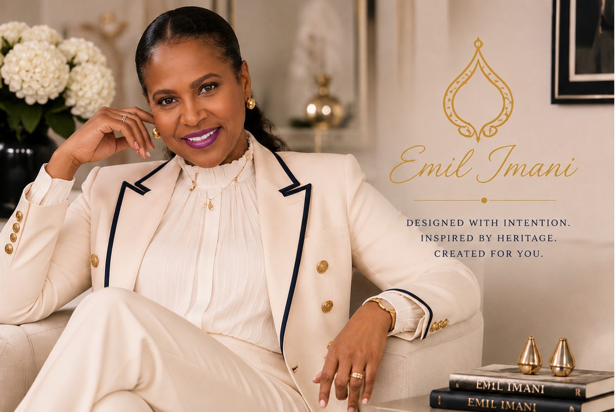 Emil Imani founder in a refined editorial setting